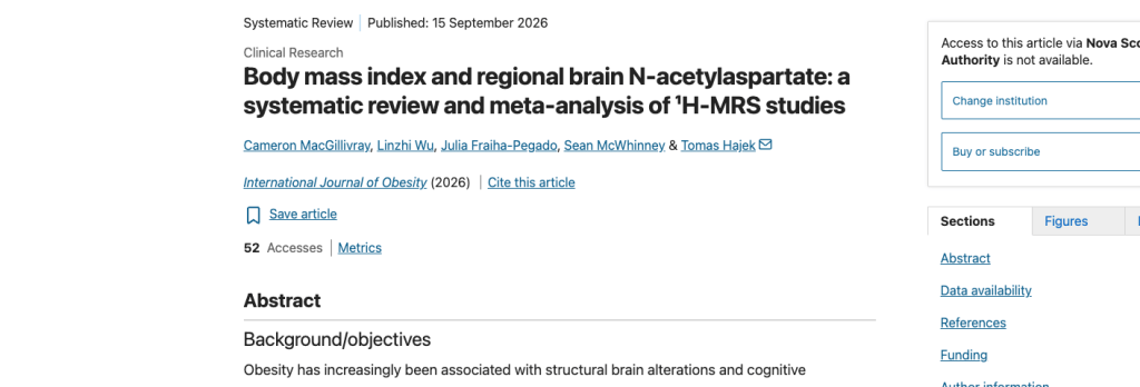 First lead author publication!